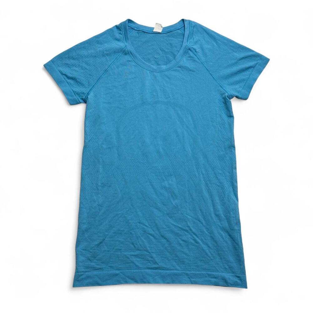 Lululemon Swiftly Tech Short Sleeve Top Blue full length size 4